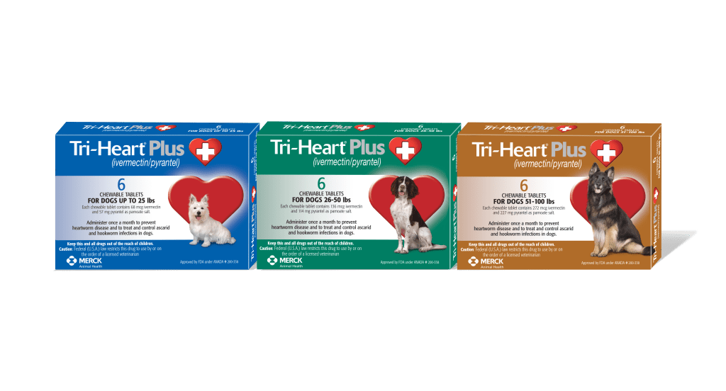 tri-heart product with 3 variation